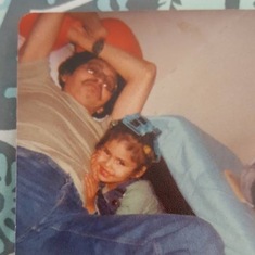 When I was a toddler and I am daddy’s little girl always 