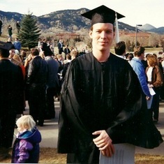 Greg at graduation from CU Boulder