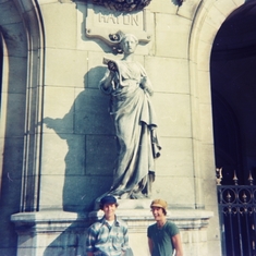 Greg with John Hughes in Paris