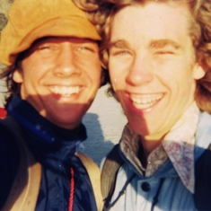 Greg and Stu Beach 1974