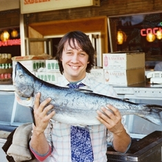Greg SF Fisherman's Wharf with Fish