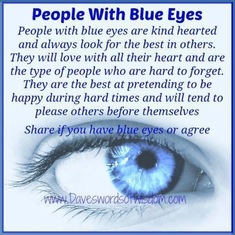 Love blue eyes