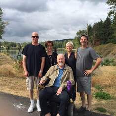 2018 Oregon trip with Ryan and Erica, Joan's brother Tim and wife Cassie Hitzman