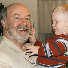 Greg with grandson Zachary