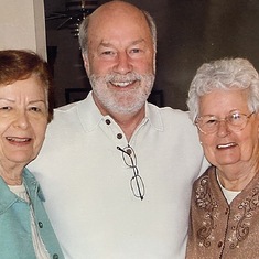 Greg with Joan's mom Mary Hitzman and his mom Dolly (Helen) Christenson