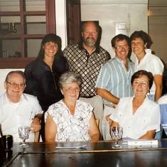 With Joan's family Uncle Stan & Aunt Catherine, parents George & Mary Hitzman and sister Marianne & Kevin Keefe