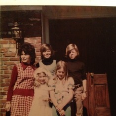 We look like we should live next to the Brady Bunch - hey, it was the era and we had the look:)