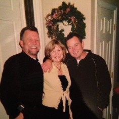 Two handsome men and their mom:)  Could she look any more proud?!:)