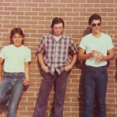 Greg, Eddie Dill, and me; 50's day