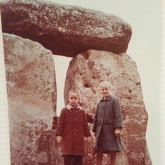 Greg and Deborah at Stonehenge.