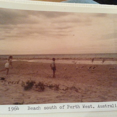 Greg on a beach in Perth, AUS.