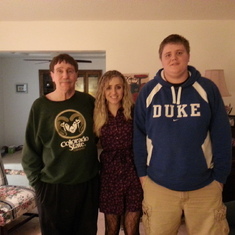Greg, Kate, and Zach - Christmas 2012.