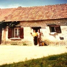 Pat and Greg in France in 1988