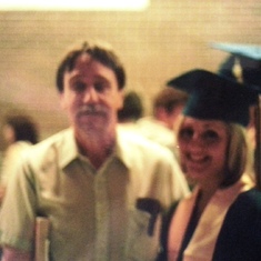 Greg and Kate at her high school graduation.