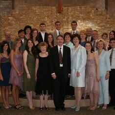 The Lynch family at Greg and Catherine's wedding.
