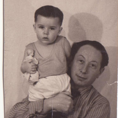 Sterlitamak, 1953-54. My dad and I.