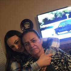 My tia and just one of her nieces she had many more that loved her very very much