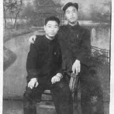 BaBa and his brother in 1950.4.29