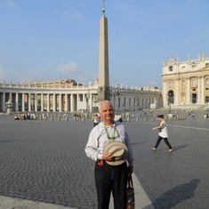 Guy had a rich life well lived. He loved life, people, and what he did for a living. - In Vatican 2015.