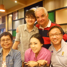 With Tong, May and Juu in Thailand.