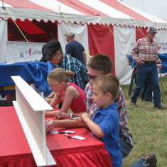 Cattlemen's Ball 2015 - Beam signing with Allie, Dustin and Riley