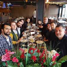 Istanbul, Turkey - during a lunch time with the team...