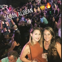 Katie and Hannah. Jason Andean concert summer 2019