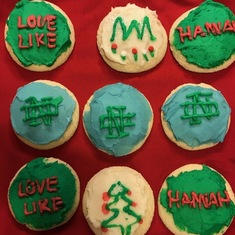 Birthday cookies for Hannah by Aunt Laurie