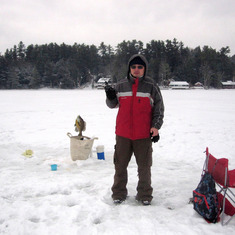 冰湖钓鱼，2014-2-19