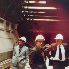 Harlan touring the DC Metro project during the Upper Occoquoan days