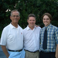 Bud with Son-In-Law & Grandson
