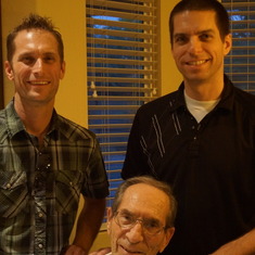 Dad with Jim and Steve 2013