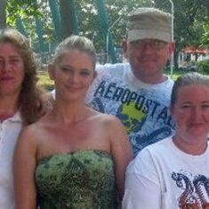 Pete's Wife Pam, Daughter's Kinyette & Deidrea, Nieces Kristy & Leann and his son-in-law Steve