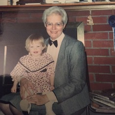 Kimberlee with her Nana 1989