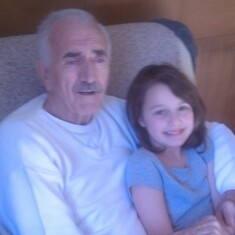 With Grandaughter Ava