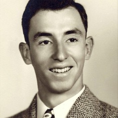Graduation photo. Chapman College, Orange, CA 1952