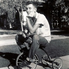 Harry out for a spin. 1949-50