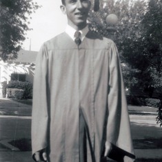 Harry gradutaes from Riverside Poly High School. June 10, 1948.