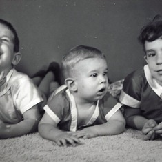 Harry and Betty Jo's children: Curtis, Glen and Ann Martin. Circa 1960