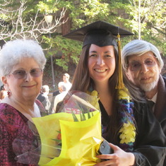With Audrey Martin on graduation from U.C. Berkeley. 2013.