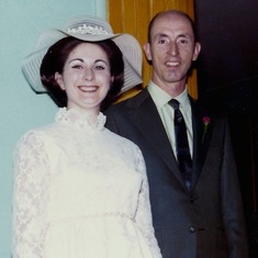 Harry & Terry's wedding day. Oakland, California. 1971