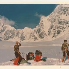 Harry (r) in the great outdoors - Mt McKinley 1973