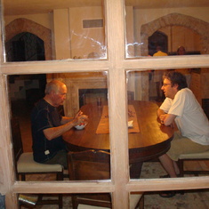 With Chris in rented house in Datca, 2010