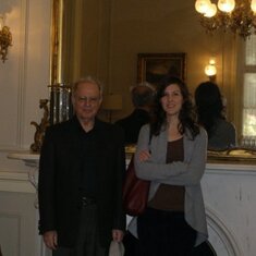 Deniz and Dad in Princeton, Woodrow Wilson's House, Faculty Club (I believe_
