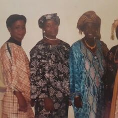 Hauwa in middle and her sisters