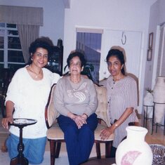 Michele, Aunt Albertha, and Heather