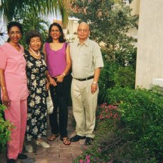 Heather, Eunice, Michele & JR in Coral Springs.