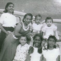 A Sunday evening with family & friends.
Back row is Hyacinth B, Carmen H. Carlyle H. Valerie W. Ena W.
Front row seated is Garfield H. Heather & Michele Bridgemahon.