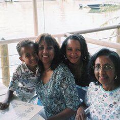 Andre, Michele, Saundra, and Heather at Bayside in Miami