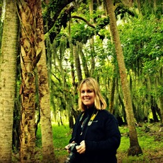 Heather photographing in nature